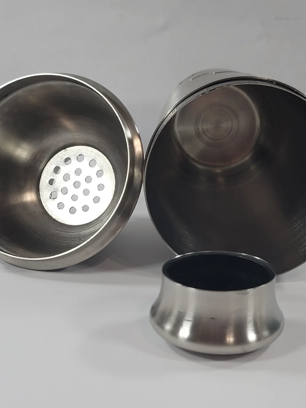 Dial A Drink Cocktail Shaker - Stainless Steel 15 Recipes Strainer